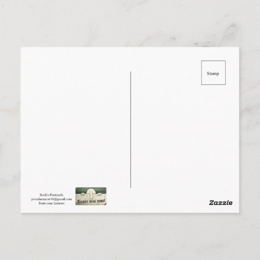 Die Tür Postkarte (Rückseite)