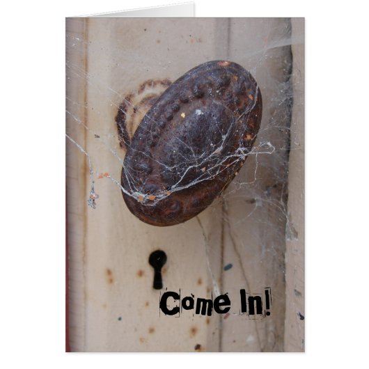 Die Tür verlassen, komm rein! Einladung (Vorne)