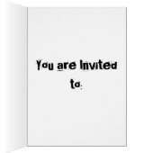 Die Tür verlassen, komm rein! Einladung (Innen (Rechts))