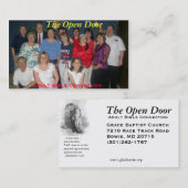 Die Tür-Visitenkarte Visitenkarte (Vorne/Hinten)