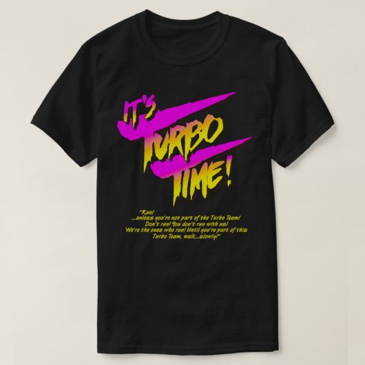 Die Turbo-Zeit T-Shirt (Design vorne)