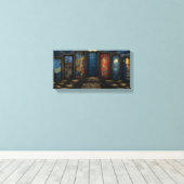Die Türen der Wahrnehmung Stretched Canvas Print Leinwanddruck (Insitu (Holzboden))