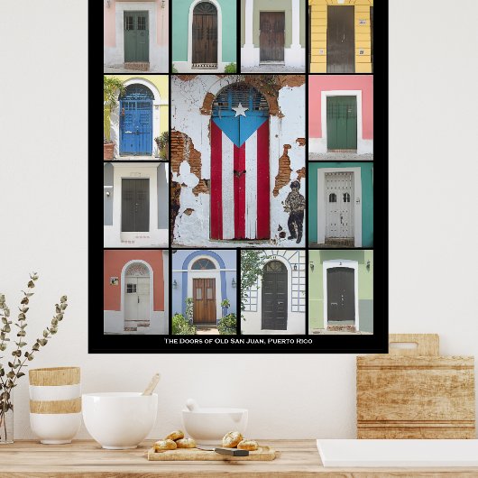 Die Türen des alten San Juan 2 Poster (Küche)