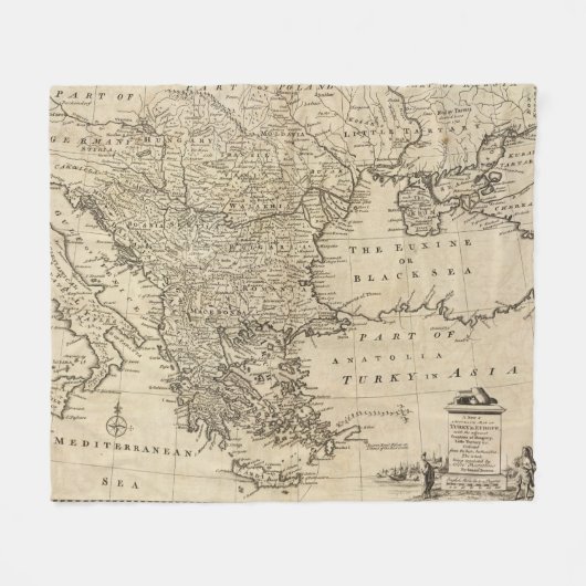 Die Türkei 2 Fleecedecke (Vorderseite (Horizontal))