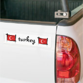 Die Türkei-Bürsten-Flagge Autoaufkleber (Auf Lkw)
