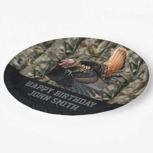 Die Türkei-Camouflage, die alles- Gute zum Pappteller (Schrägansicht)