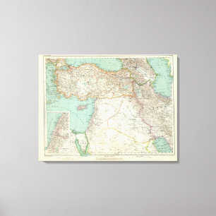 Die Türkei, der Irak, Asien Leinwanddruck