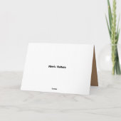 DIE TÜRKEI DIE ERNTEDANK-KARTE AUSNEHMEN DANKESKARTE (Rückseite)