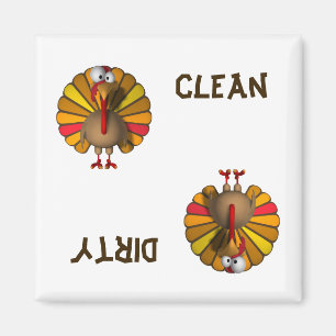 Die Türkei-Erntedank-Spülmaschinen-Magnet Magnet