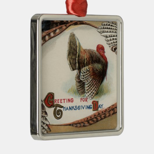 Die Türkei-Federn Silbernes Ornament (Rechts)