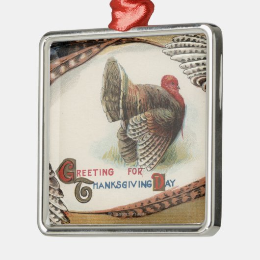 Die Türkei-Federn Silbernes Ornament (Links)