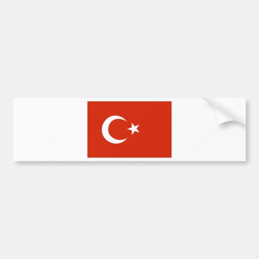 Die Türkei-Flagge Autoaufkleber (Vorne)