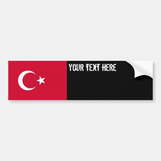 Die Türkei-Flagge Autoaufkleber (Vorne)