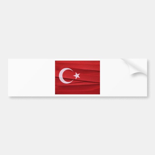 Die Türkei-Flagge Autoaufkleber (Vorne)