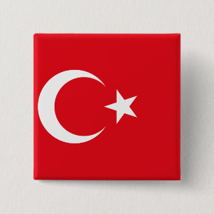 Die Türkei-Flagge Button