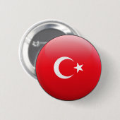 Die Türkei-Flagge Button (Vorne & Hinten)