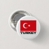 Die Türkei-Flagge Button (Vorne & Hinten)