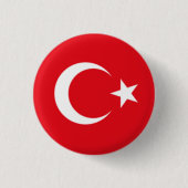 Die Türkei-Flagge Button (Vorderseite)