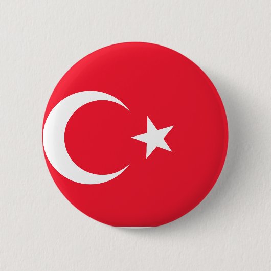 Die Türkei-Flagge Button (Vorderseite)