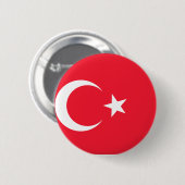 Die Türkei-Flagge Button (Vorne & Hinten)