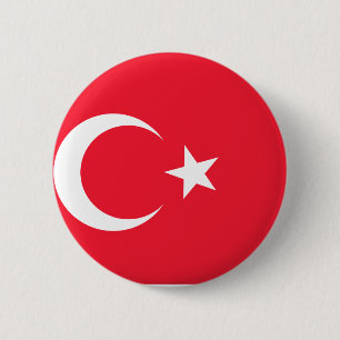 Die Türkei-Flagge Button