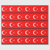 Die Türkei-Flagge Geschenkpapier (Flach)