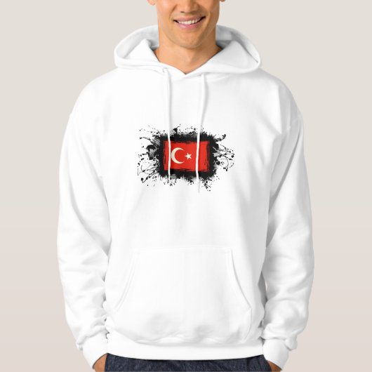 Die Türkei-Flagge Hoodie (Vorderseite)
