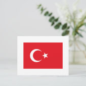 Die Türkei-FLAGGE International Postkarte (Stehend Vorderseite)