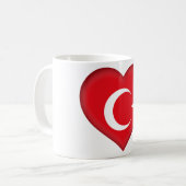 Die Türkei-Flagge Kaffeetasse (Vorderseite Links)