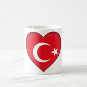 Die Türkei-Flagge Kaffeetasse (Mittel)
