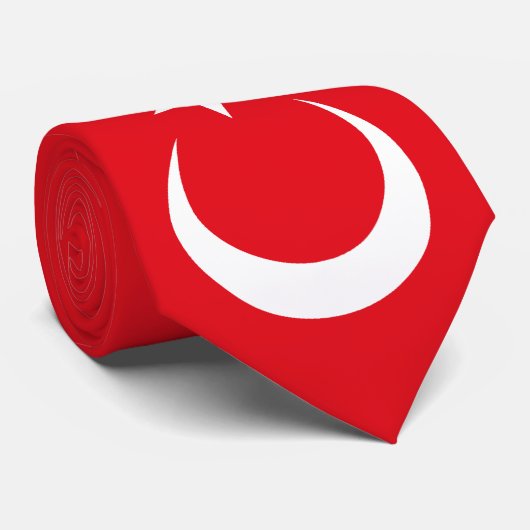 Die Türkei-Flagge Krawatte (Gerollt)