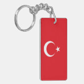 Die Türkei-Flagge Schlüsselanhänger (Vorderseite links)