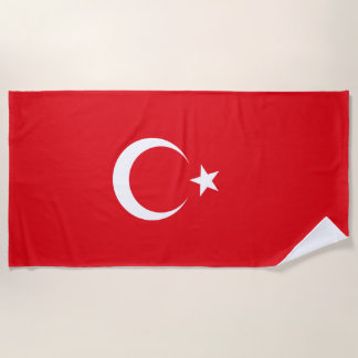 Die Türkei-Flagge Strandtuch