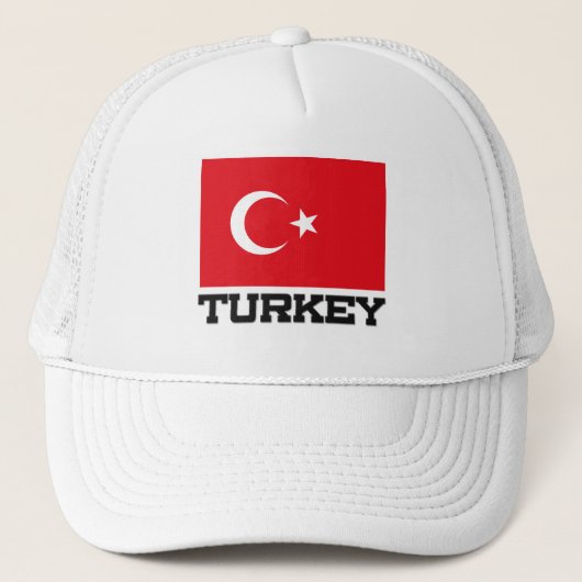 Die Türkei-Flagge Truckerkappe (Vorderseite)