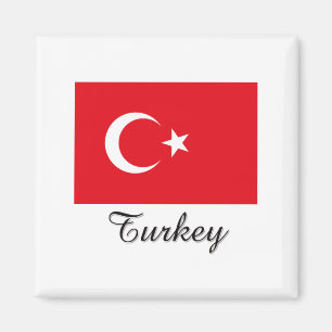 Die Türkei-Flaggen-Entwurf Magnet