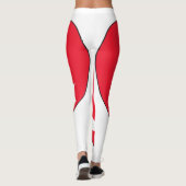 Die Türkei-Flaggen-Herz Leggings (Rückseite)