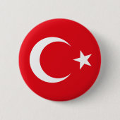 Die Türkei-Flaggen-Knopf Button (Vorderseite)