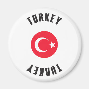 Die Türkei-Flaggen-Rad Magnet