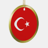Die Türkei-Flaggen-Verzierung Keramikornament (Rechts)