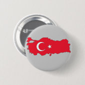 Die Türkei-Flaggenkarte Button (Vorne & Hinten)