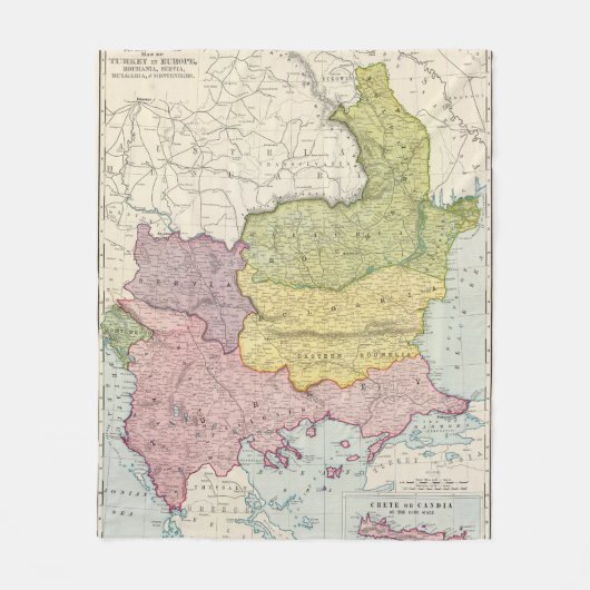 Die Türkei Fleecedecke (Vorderseite)
