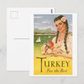 Die Türkei für die Besten Postkarte (Vorne/Hinten)