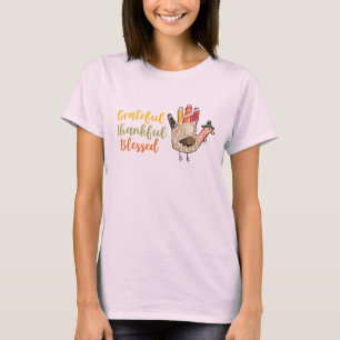 Die Türkei-HandErntedank-dankbares dankbares T-Shirt