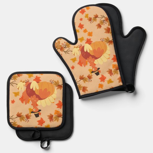 Die Türkei im Fall Ofenhandschuh & Topflappen-Set (Vorderseite/Rückseite)