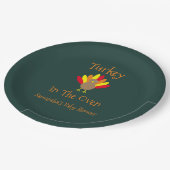 Die Türkei im Ofen Pappteller (Schrägansicht)