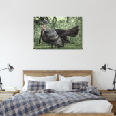 Die Türkei im Wald - Grünes B&W-Poster Leinwanddruck (Insitu (Schlafzimmer))