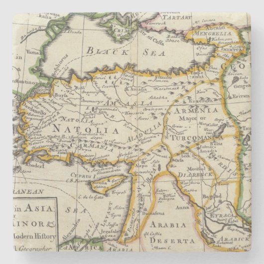 Die Türkei in Asien oder in Kleinasien Steinuntersetzer (Vorderseite)