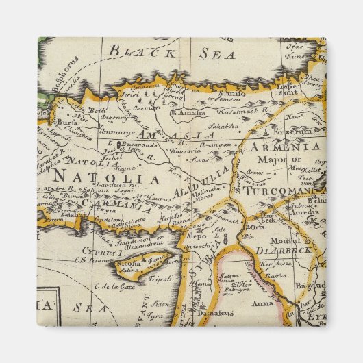 Die Türkei in Asien oder Kleinasien Magnet (Vorne)