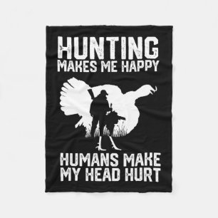 Die Türkei-Jagd macht mich glücklich, Menschen mac Fleecedecke