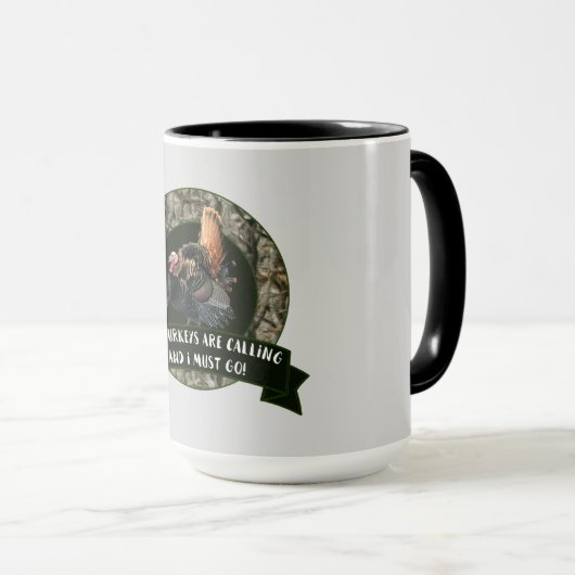 Die Türkei-Jagd-Tarnungs-Tasse Tasse (VorderseiteRechts)